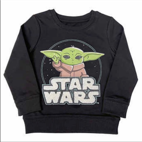 NWT KIDS SIZE (6) STAR WARS BABY YODA SWEATSHIRT SET (2) - Picture 6 of 6